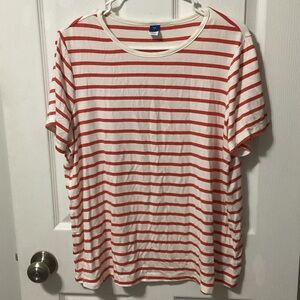 NEW Orange and White Striped T-Shirt